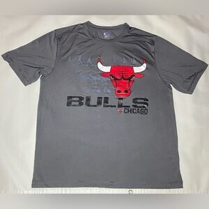NBA TX3 COOL Chicago‎ Bulls T-Shirt, Gray Short-Sleeve, XL, Pre-Owned